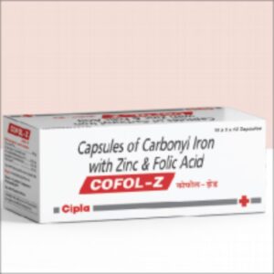 Cofol-Z (Capsules of Carbonyl Iron with Zinc & Folic Acid, Cipla)